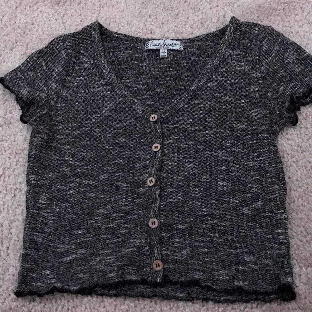 Heather grey top